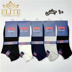 جوراب مچی مردانه بغل دوخت طرح Dunhill دانهیل (۱۰ جفتی) کد ۶۰۴ 