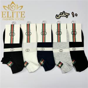 جوراب مچی مردانه بغل دوخت طرح GUCCI گوچی (۱۰ جفتی) کد ۶۱۲ 