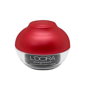 کرم روشن کننده شب صورت و گردن انار مناسب انواع پوست لدورا حجم ۵۰ میل