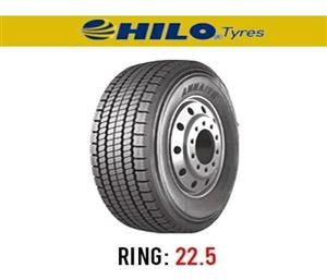 لاستیک خودرو هیلو مدل 785 (گل عقب) سایز 315/80r22.5