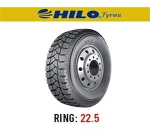 لاستیک خودرو هیلو مدل 700 (گل معدنی) سایز 315/80r22.5
