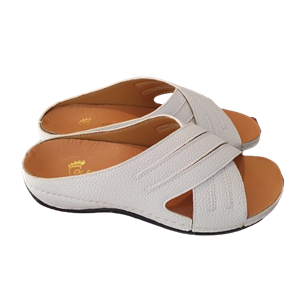 صندل طبی زنانه دکتر فام مدل میخک سفید