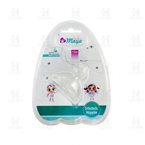 سرشیشه ارتودنسی دهانه عریض کلاسیک 3 ماه مایا Maya Wide Neck Orthodontic Teat 