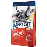 غذای خشک گربه ایندور هپی کت (Happy Cat Adult Indoor Voralpen-Rind) وزن 4 کیلوگرم