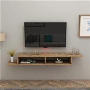 میز تلویزیون دیواری با چوب طبیعی توس کد SH2202 