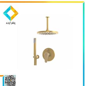 شیرآلات حمام توکار کلار مدل کلاسیک فلور (PVD) تیپ 3 طلامات