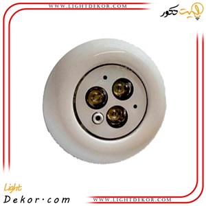 چراغ روکار استخری فلت 3 وات رنگ کوره ای