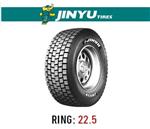 لاستیک خودرو جینیو مدل JY958 (گل عقب) سایز 315/80R22.5