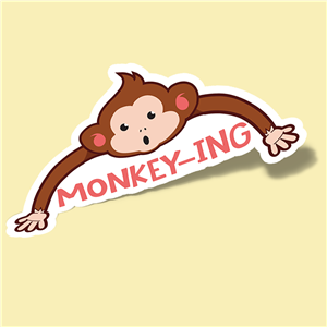 استیکر monkey ing 