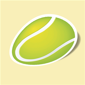 استیکر Tennis Ball 