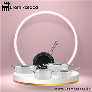 سرویس قابلمه 9 پارچه کاراجا مدل Swiss Crystal Mastermaid کرم