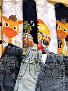 تیشرت شورتک طرحدار