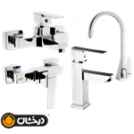 ست شیرآلات درخشان مدل رومانسون (نادیا) کروم