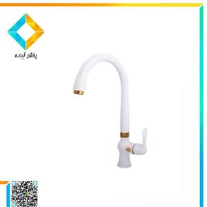 شیر ظرفشویی شادان مدل کادنزا سفید طلایی