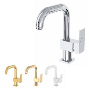 شیر روشویی پایه بلند کلار مدل فلت طلامات