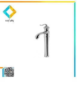 شیر روشویی پایه بلند کرومات مدل ریواس طلایی