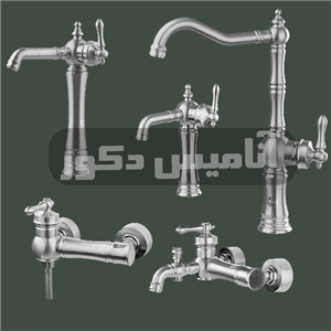 ست شیرآلات شیذر مدل آترینا کروم مات