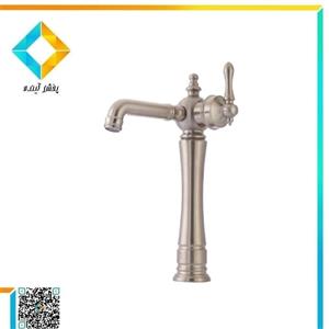 شیر روشویی پایه بلند آتریسا مدل لیزا کروم مات