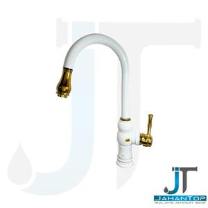شیر ظرفشویی شاوری سفید طلایی پرنس آریانا