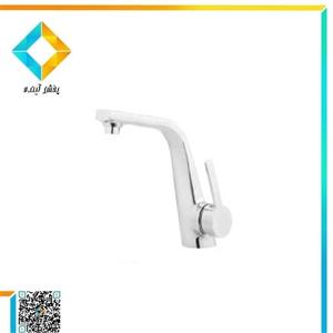 شیر روشویی پایه بلند اروند مدل پاویا مشکی