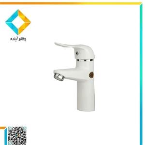 شیر روشویی بهسازان مدل الماس سفید کروم