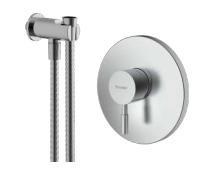 ست شیرآلات توالت توکار شودر مدل تاین طوسی ABS