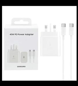 شارژر سه پینکابل سامسونگ 45W اصلی TA845 (فست و PD)