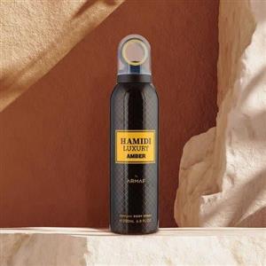 اسپری بدن استرلینگ مدل hamidi luxury amber حجم 300 گرم 