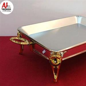 دیس سوفله خوری سوما مدل نگین صدفی دورنگ کد 66