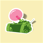 استیکر bubble tank