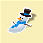 استیکر snowman