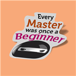استیکر every master was once a beginner