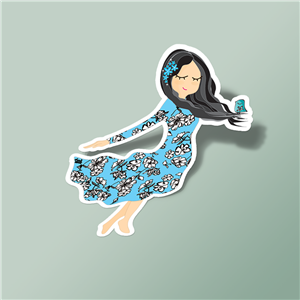 استیکر بر فراز ابرها