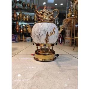 سماور گازی 6 لیتری، 3 کاره طرح سنگی، ورق ضخیم، دارای شیر استاندارد، 2 سال 