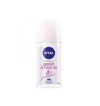 مام رول زنانه  نیوآ  مدل پرل اند بیوتی Nivea Deodorant Roll On Pearl & Beauty حجم 50 میلی لیتری