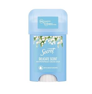 استیک ضدتعریق کرمی سکرت رایحه گل زنبق دره Secret Delicate حجم 40 میلی لیتر