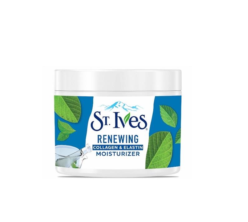 کرم مرطوب کننده و آبرسان سنت ایوز آمریکایی بدون تست حیوانی حاوی کلاژن و الاستین سفت کننده و ضد چروک