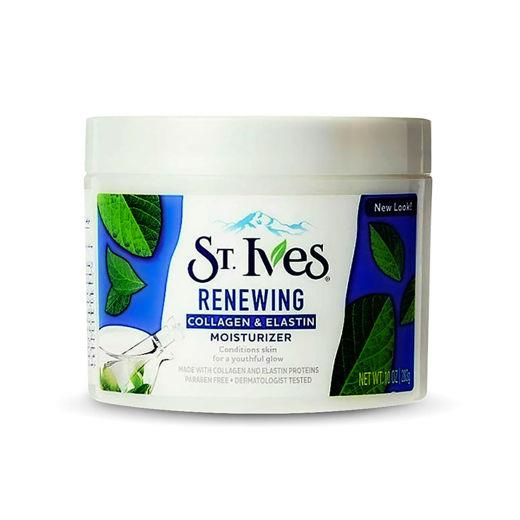 کرم مرطوب کننده و آبرسان سنت ایوز آمریکایی بدون تست حیوانی حاوی کلاژن و الاستین سفت کننده و ضد چروک