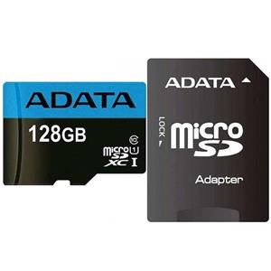 کارت حافظه ای دیتا ۱۲۸ گیگ ADATA Premier 100MB/s همراه با خشاب