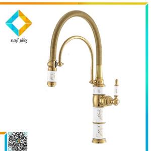 شیر ظرفشویی کیان مدل کاترین سفید طلایی