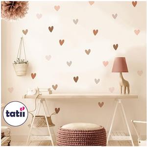 برچسب و استیکر دیواری کودک تاتی _ پترن قلب کد 102
