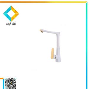 شیر ظرفشویی جزیره مدل لاوان سفید طلایی