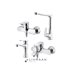 ست شیرآلات جزیره مدل لاوان طلایی