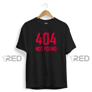 تیشرت طرح Error 404 برند RED کد 0a152