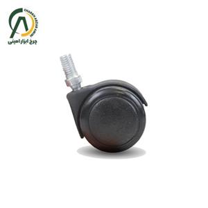 چرخ مبلمان نشکن پیچی گردان قطر ۴۰ میلی متر کد 1440