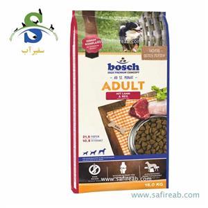 غذای خشک مخصوص سگ بالغ حاوی گوشت بره و برنج در 2 وزن (15،3 کیلوگرم) بوش