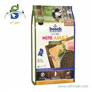 غذای خشک مخصوص سگ بالغ نژاد کوچک حاوی مرغ تازه و ارزن در 2 وزن (3،1 کیلوگرم) بوش