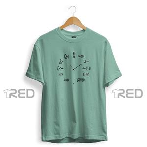 تیشرت طرح Math Clock برند RED کد 0a303