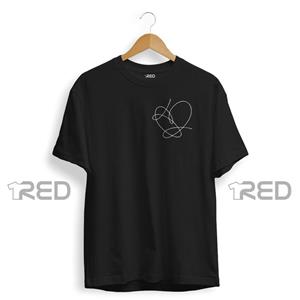 تیشرت طرح LineArt: Heart 1 برند RED کد 0a357