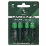 باتری قلمی گرین لاین-AA مدل Alkaline LR6 بسته 4 عددی